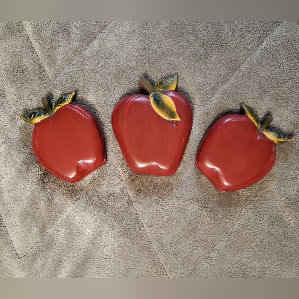 Home Interiors Apple wall decor set of 3 wood pieces
